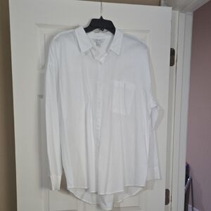 Nine West Women's Crisp White Button Down Shirt
